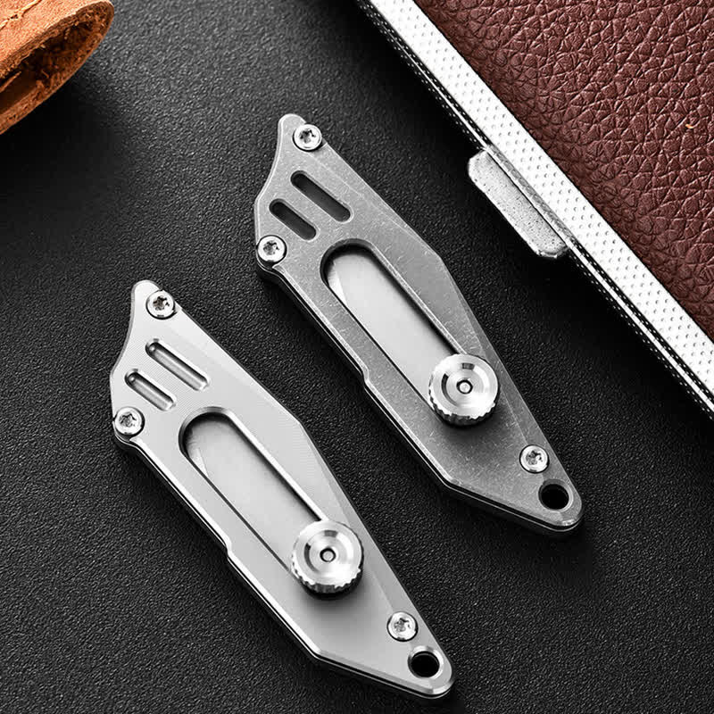 Push Pocket Knife Portable Unboxing Cutter Keychain