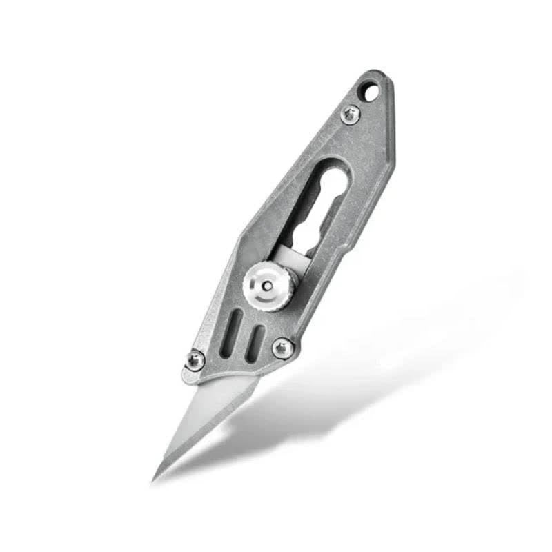 Push Pocket Knife Portable Unboxing Cutter Keychain