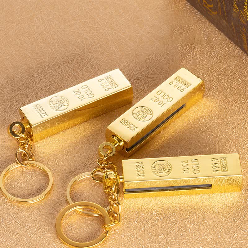 Gold Bar Dollar Matchstick Refillable Oil Lighter