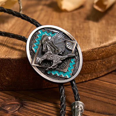 Eagle Flag DIY Hidden Knife Belt Buckle Longhorn Pendant Eagle Bolo Tie Bundle Set