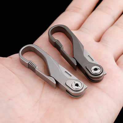 Titanium Mini Folding Knife Box Cutter Keychain