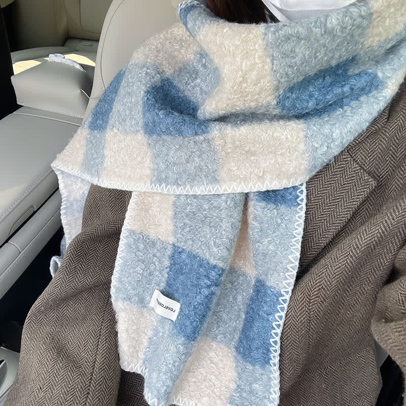 Unisex Winter Accessories Ultra Flush Plaid Scarf