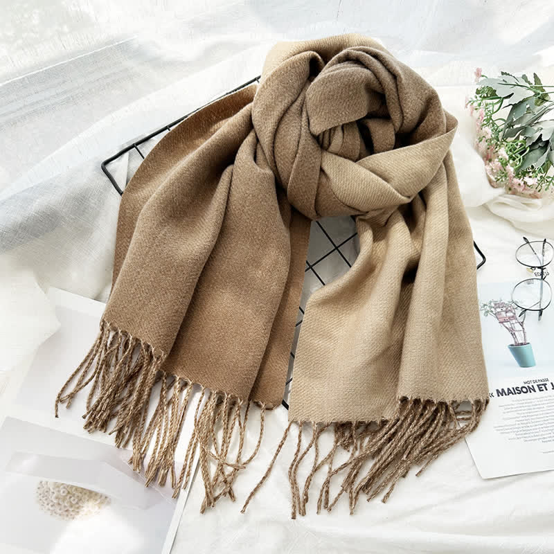 Unisex Double-Sided Two-Color Fashion Scarf