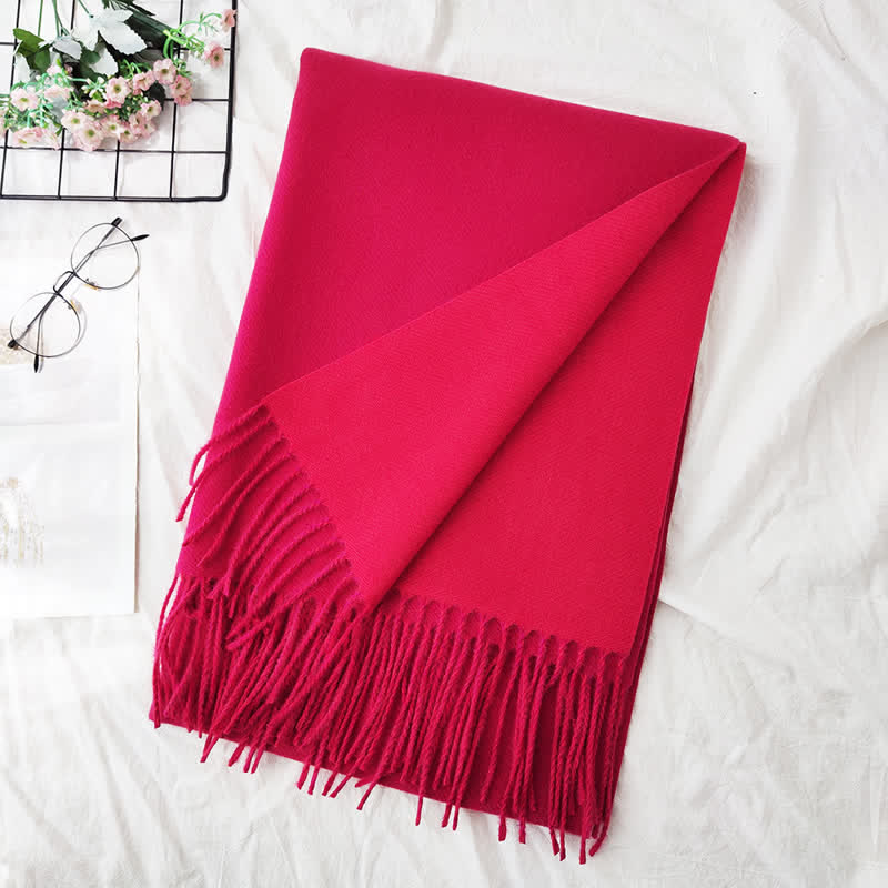 Unisex Double-Sided Two-Color Fashion Scarf