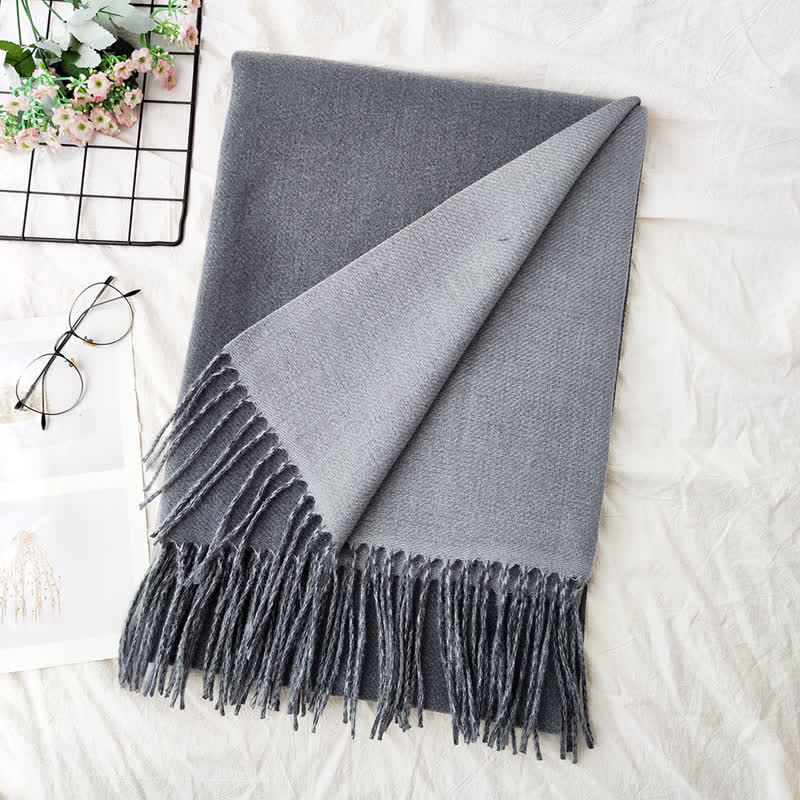 Unisex Double-Sided Two-Color Fashion Scarf