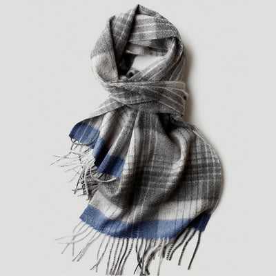 Men's Gentleman Three Colors Matching Plaid Cashmere Scarf