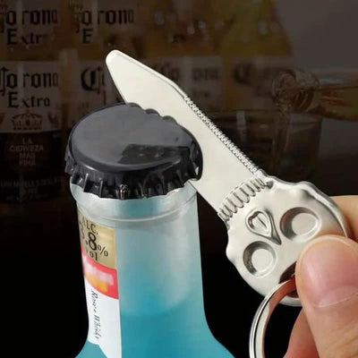 Creative Skull Mask Multi-function Bottle Opener Keychain