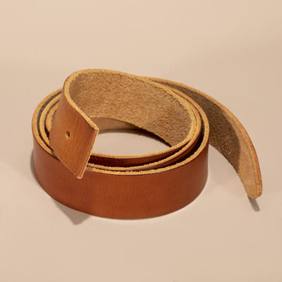 Genuine Leather Belt Strap without Belt Buckle