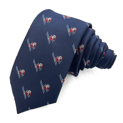 Men's Fun Christmas Theme Santa Claus Motifs Necktie