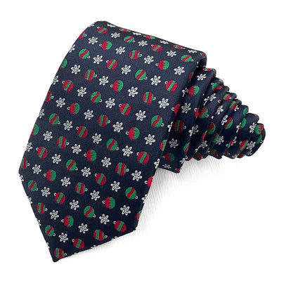 Men's Fun Christmas Theme Santa Claus Motifs Necktie