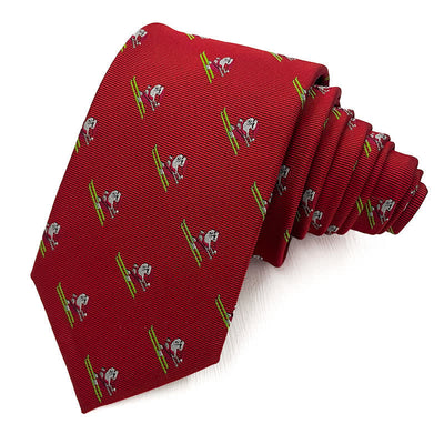 Men's Fun Christmas Theme Santa Claus Motifs Necktie