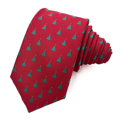 Men's Fun Christmas Theme Santa Claus Motifs Necktie