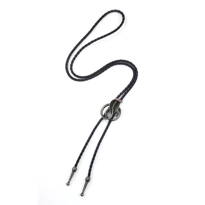 Western Punk Cobras Snake Bolo Tie