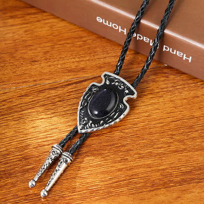 Arrows Tribal Style Artificial Stone Pendant Bolo Tie