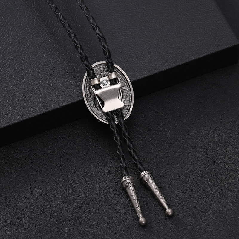 Traditional Snake Flower Pendant Bolo Tie