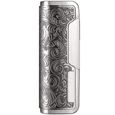 Retro Carved Lighter Set & Cigar Cutter