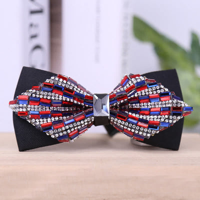 Men's Exquisite Crystal Rhinestone Bow Tie