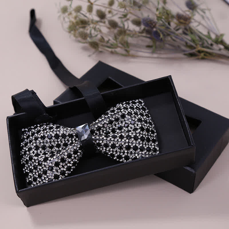 Men's Exquisite Crystal Rhinestone Bow Tie