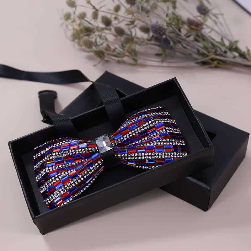 Men's Exquisite Crystal Rhinestone Bow Tie