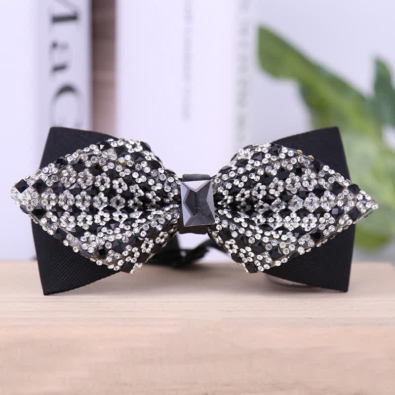 Men's Exquisite Crystal Rhinestone Bow Tie