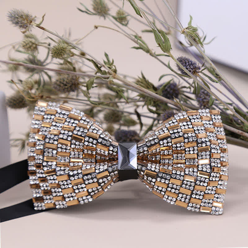 Men's Exquisite Crystal Rhinestone Bow Tie