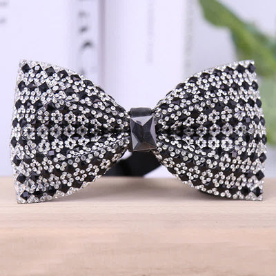 Men's Exquisite Crystal Rhinestone Bow Tie