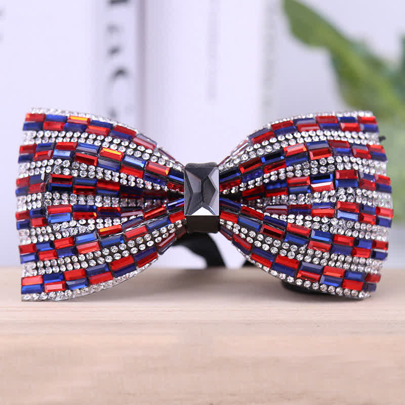 Men's Exquisite Crystal Rhinestone Bow Tie