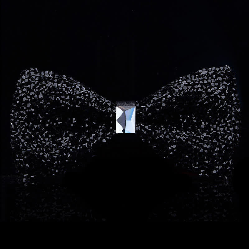 Men's Casual Fashion Crystal Rhinestone Bow Tie