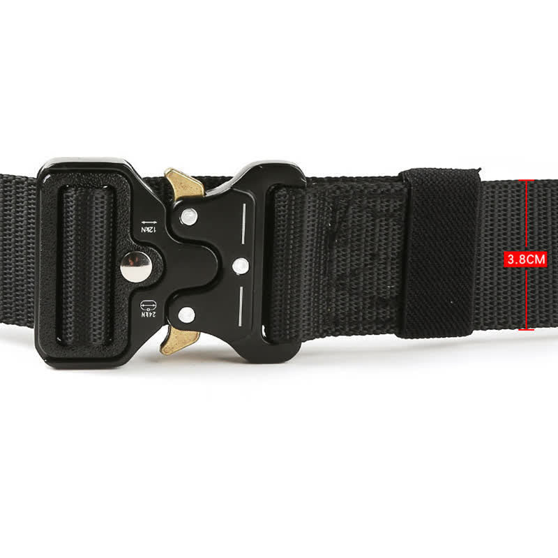 Men's Heavy Duty Release Buttons Tactical Belt