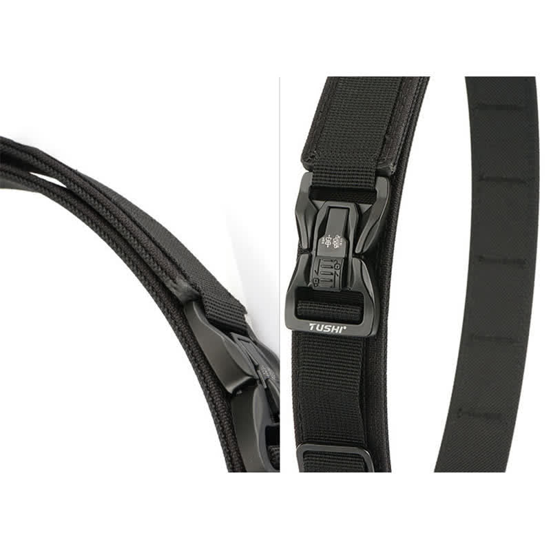 Men's Thickened Double-Locked Quick Release Buckle Tactical Belt