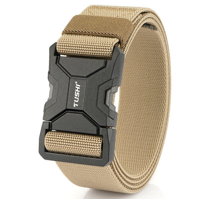 Men's Simple Quick Release Buckle Elastic Tactical Belt