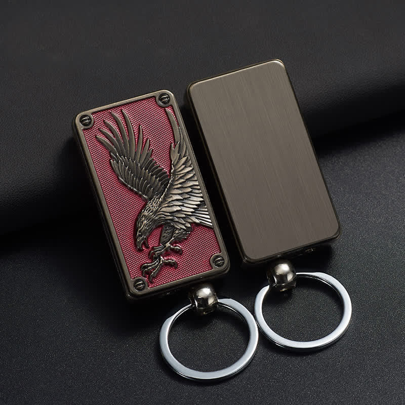 Side Slider Scorpion Eagle Keychain Refillable Butane Lighter