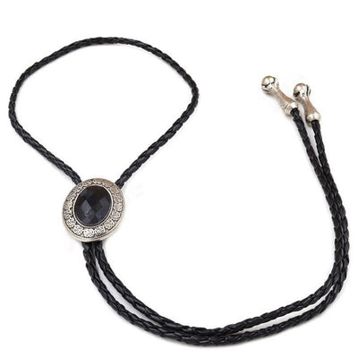 Novelty Rodeo Natural Stone Design Bolo Tie