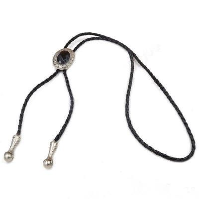 Novelty Rodeo Natural Stone Design Bolo Tie