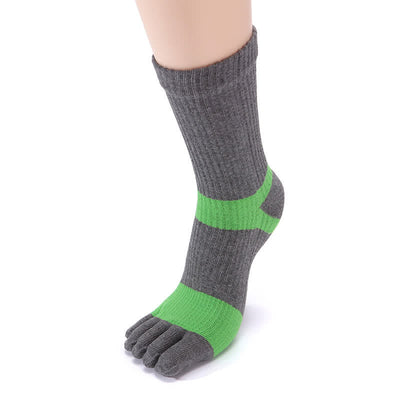 Men's Color Matching Five Fingers Crew Socks