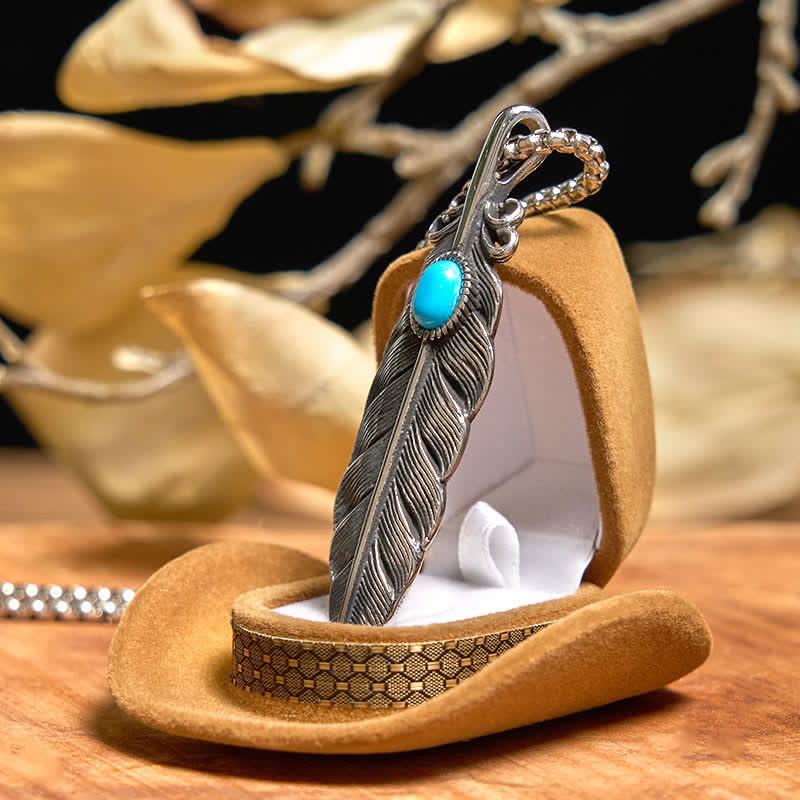 Angle Wing DIY Hidden Knife Belt Buckle Turquoise Feather Necklace Ring Bundle Set