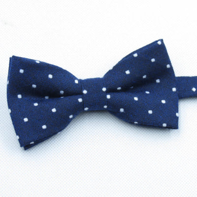 3Pcs Men's Polka Dots Stylish Bow Tie Necktie Set