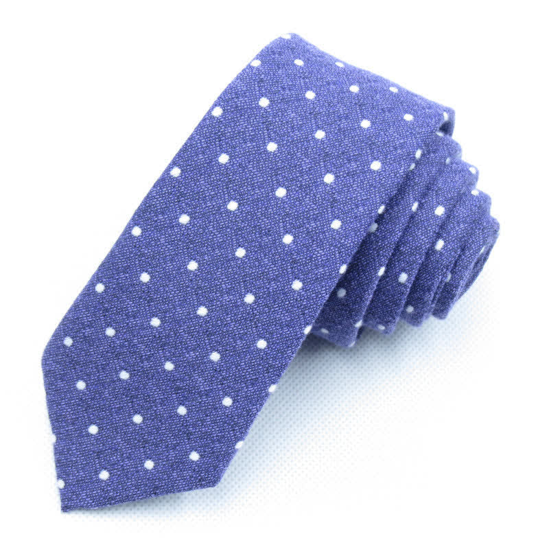 3Pcs Men's Polka Dots Stylish Bow Tie Necktie Set