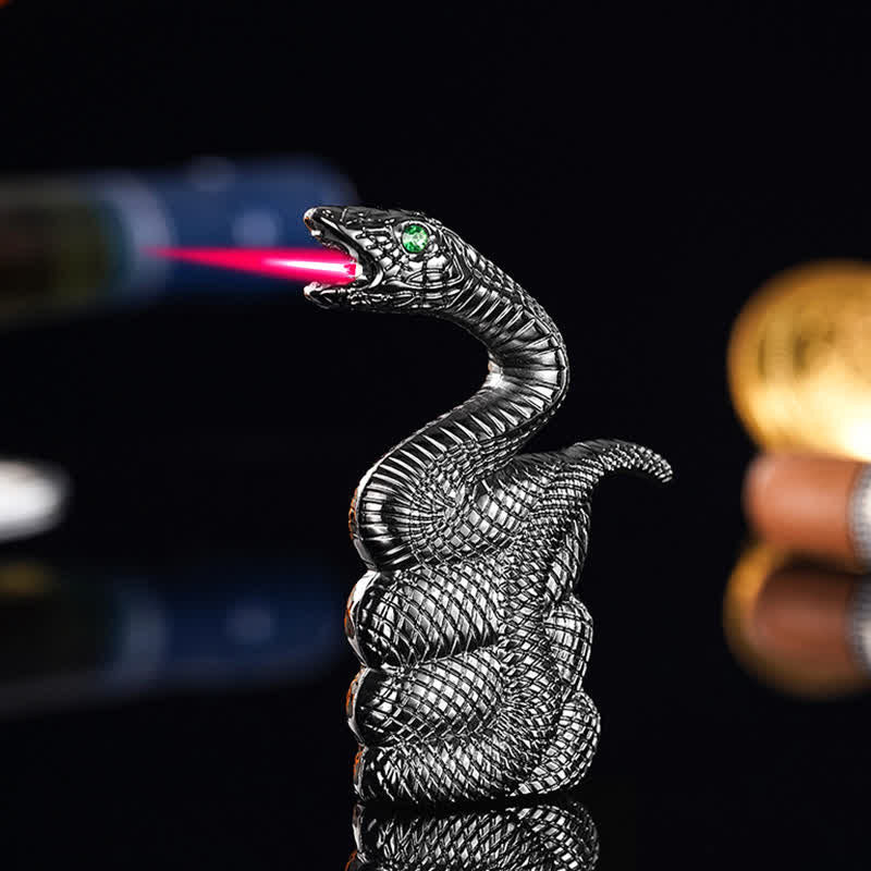 Coiled Snake Creative Shape Refillable Butane Lighter