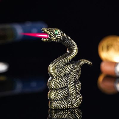 Coiled Snake Creative Shape Refillable Butane Lighter