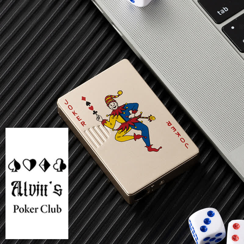 Poker Cards Personalized Custom Back Refillable Butane Lighter