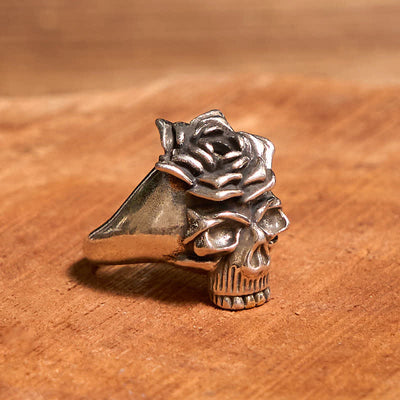 Men's Domineering Rock Bull Horse Totem Opening Adjustable Ring