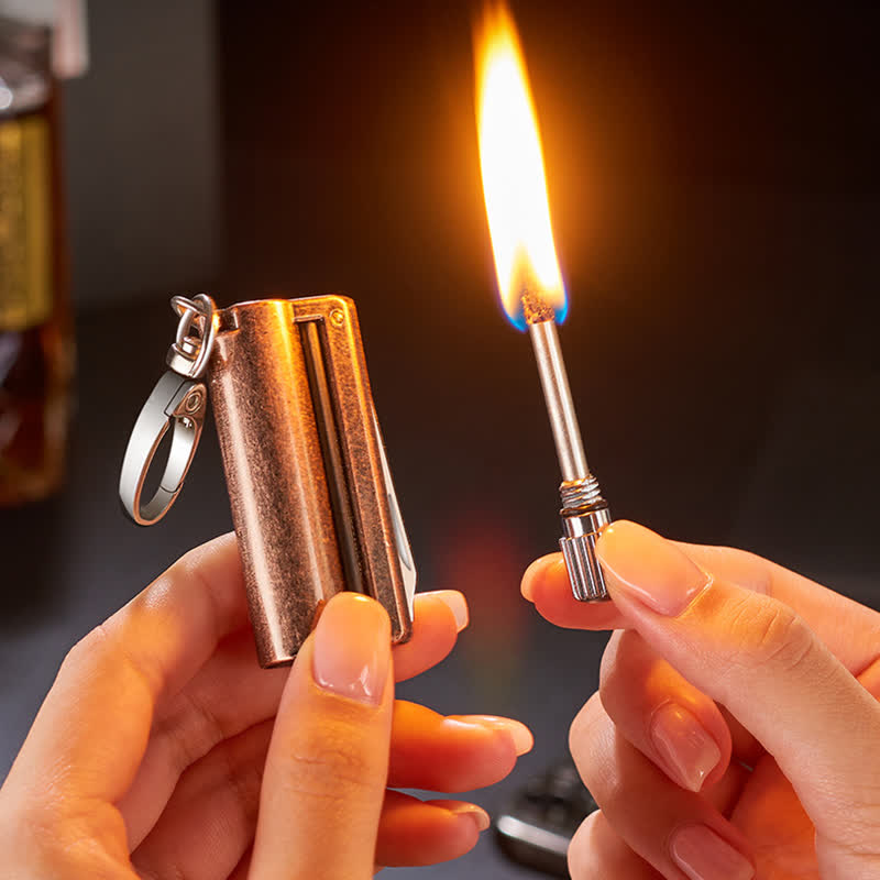 Retro Multi-purpose EDC Tool Matchstick Oil Lighter