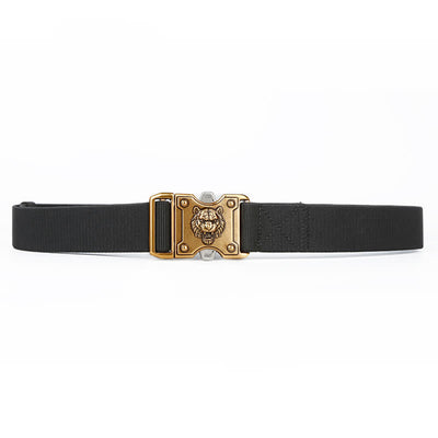 Men's Gold Tiger Double Slot Quick Release Buckle Nylon Belt