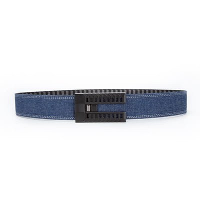 Men's Adjustable Automatic Buckle Denim Fabric Belt