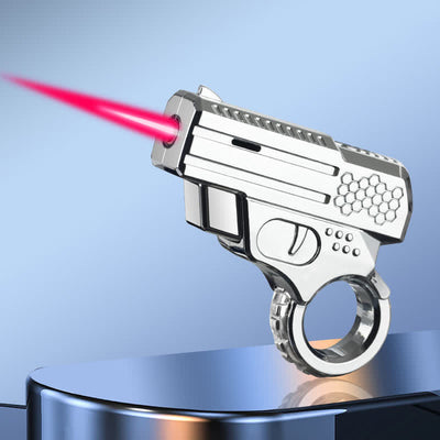 Rotating Design Revolver Shaped Refillable Butane Lighter