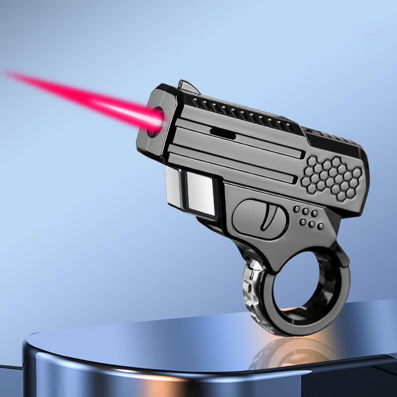 Rotating Design Revolver Shaped Refillable Butane Lighter