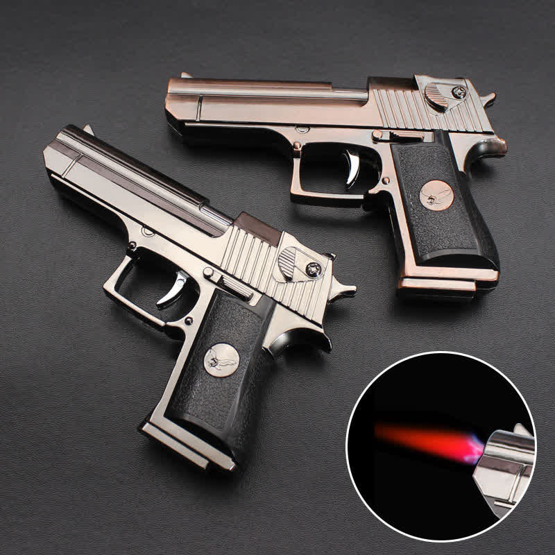 Eagle Imitation Pistol Shape Refillable Butane Lighter