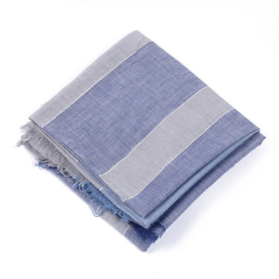 Three-Tone Color Matching Wrinkles Summer Thin Scarf