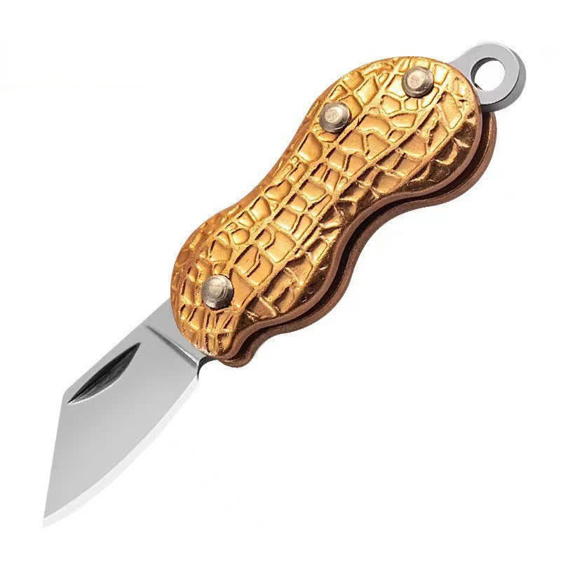 Tiny Cute Peanut Pocket Knife Keychain